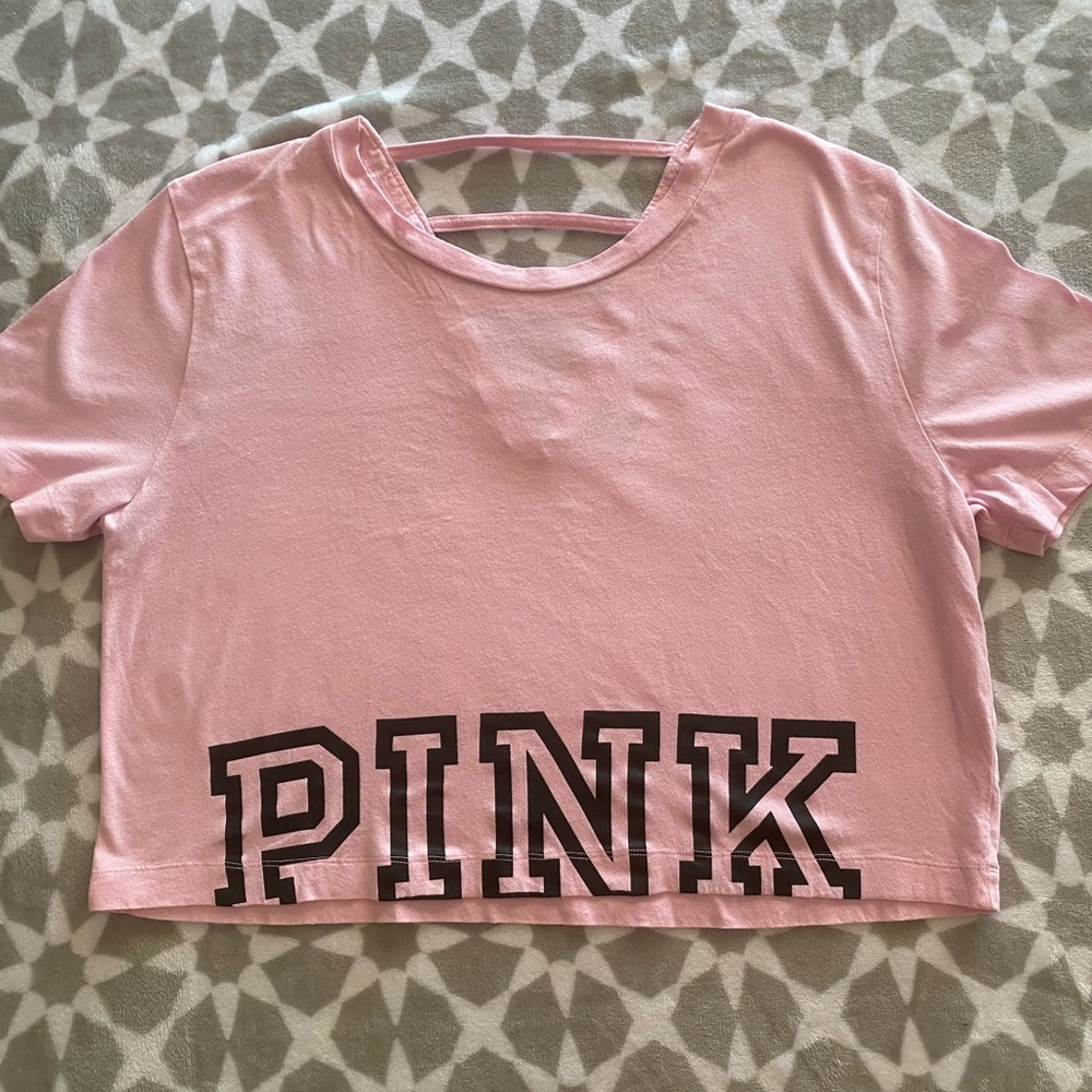 PINK cropped pink tee